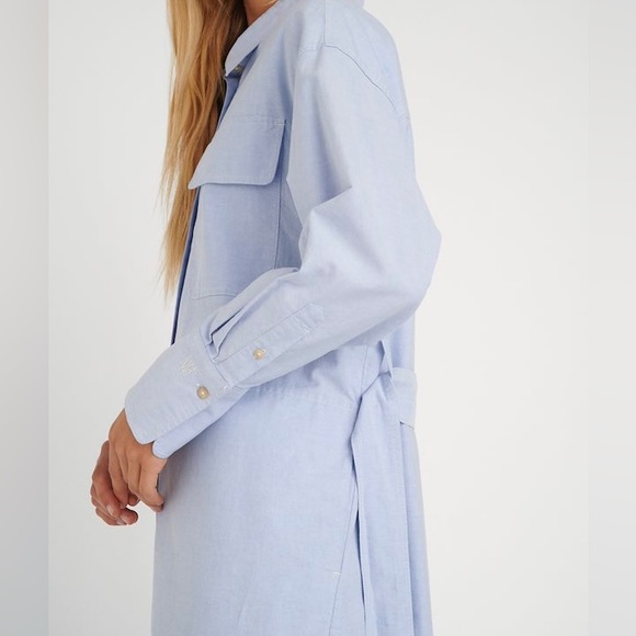 ❤️❤️❤️InWear light blue FELICEIW button down shirt dress, size M❤️❤️❤️ - Picture 2 of 9